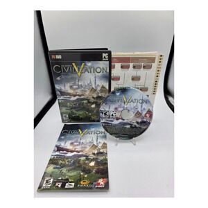 Sid Meier's Civilization V PC DVD-ROM Game 2010 Complete CIB 2K Games Tested